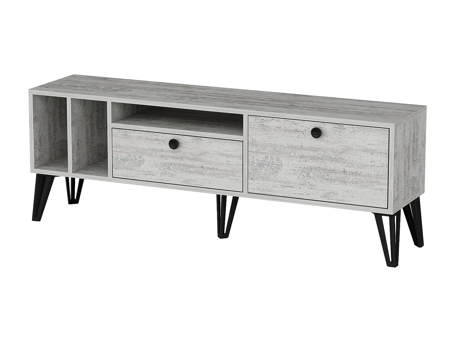 Mueble de TV - Aris - Gris Blanco