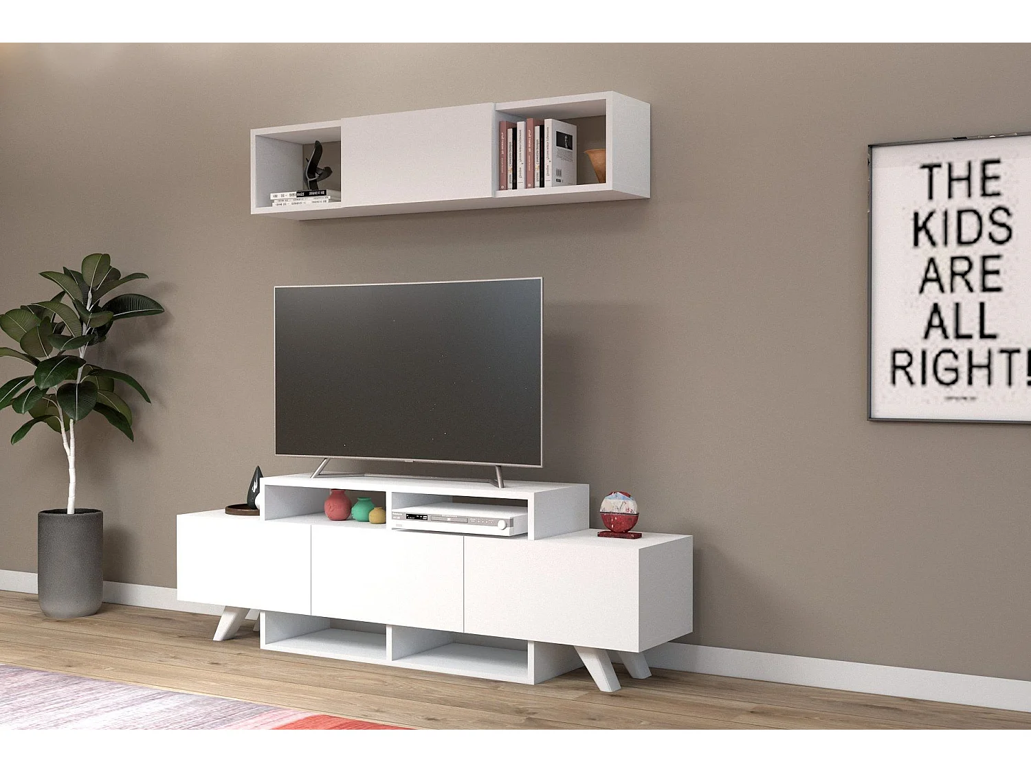 TV-meubel - Alwin-meubel - Wit