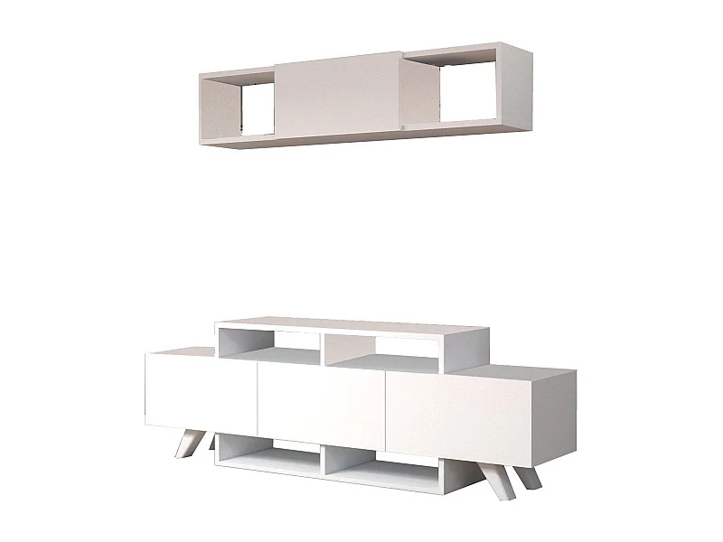 TV-Schrank - Alwin Unit - Weiß
