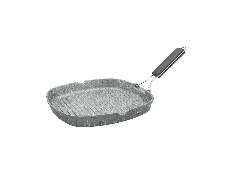 Sartén grill con asa plegable 28 x 28 cm Mythos Tognana