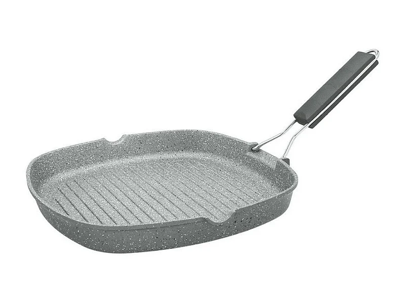 Tognana Porcellane Grill Quadro 28x28cm con manico pieghevole Mythos