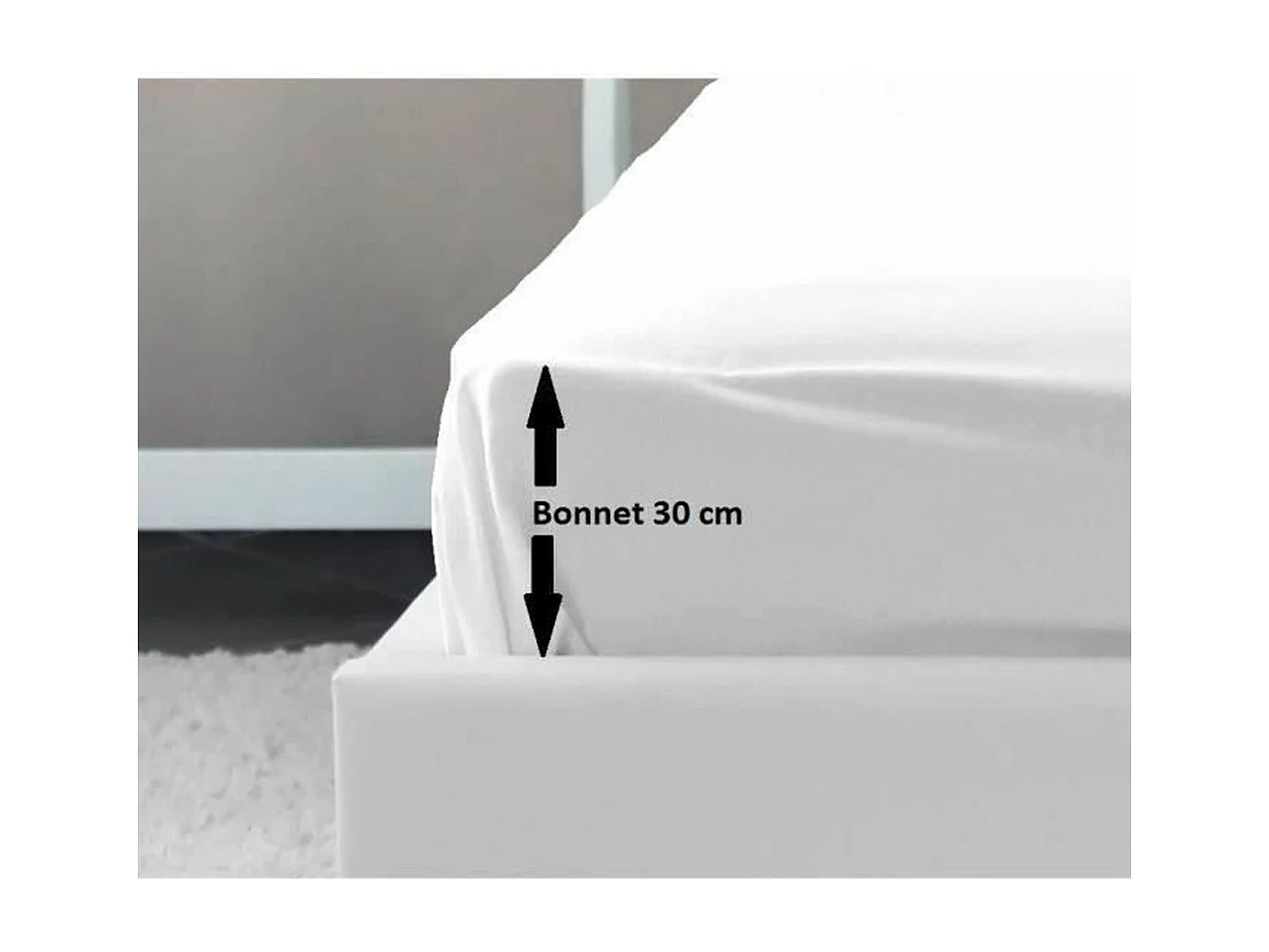 Hoeslaken 100% Katoen Wit 140x190x30 cm - OEKO-TEX Gecertificeerd