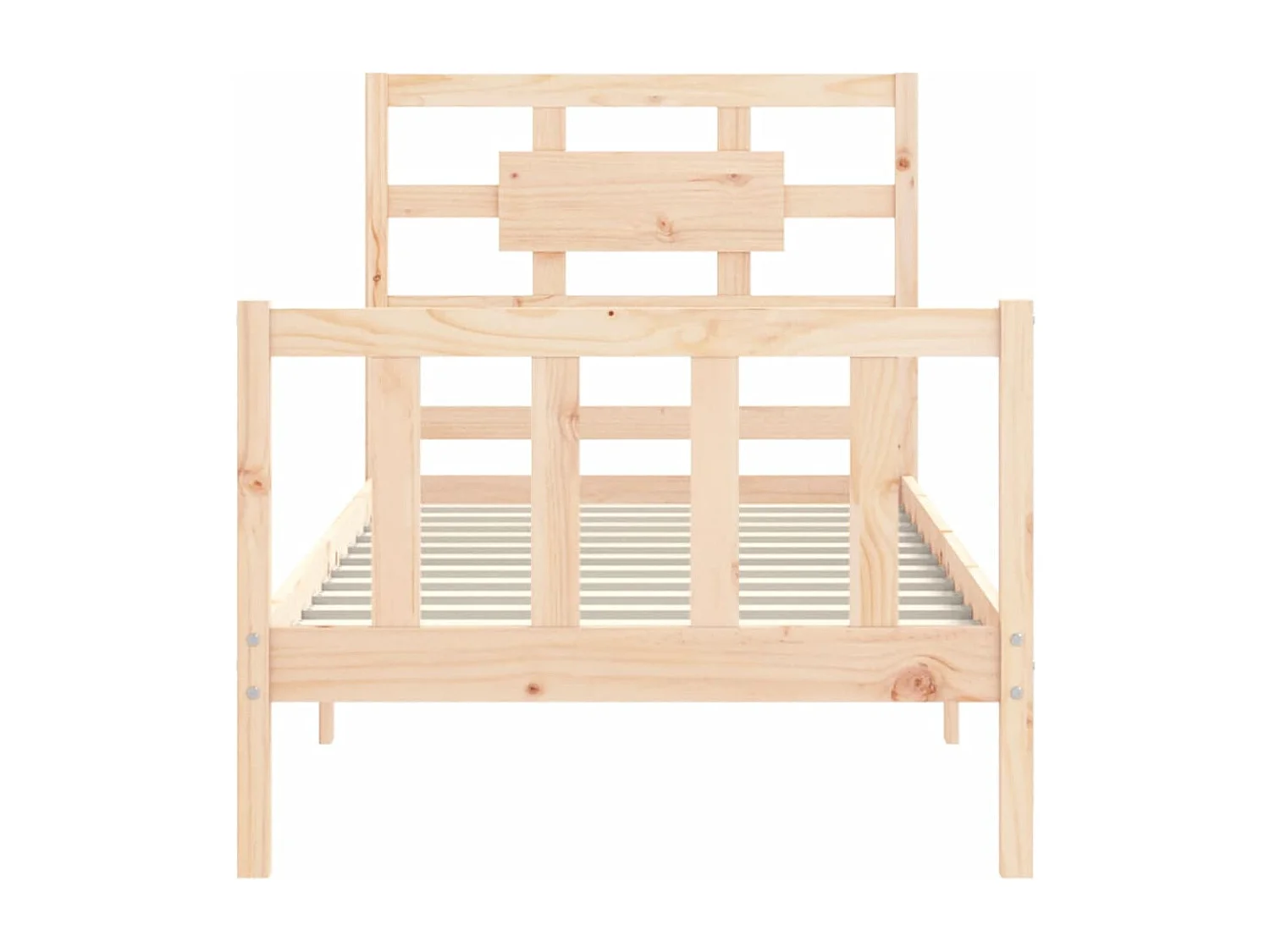 Cadre de lit sans matelas bois de pin massif