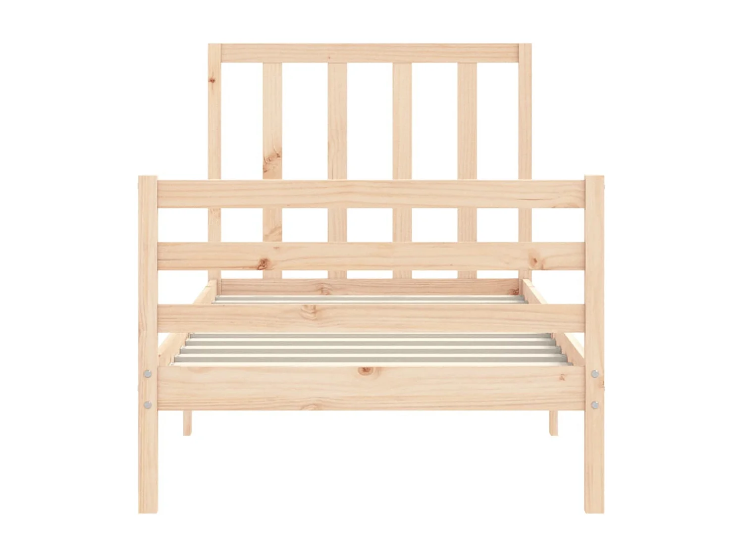 Cadre de lit sans matelas bois de pin massif