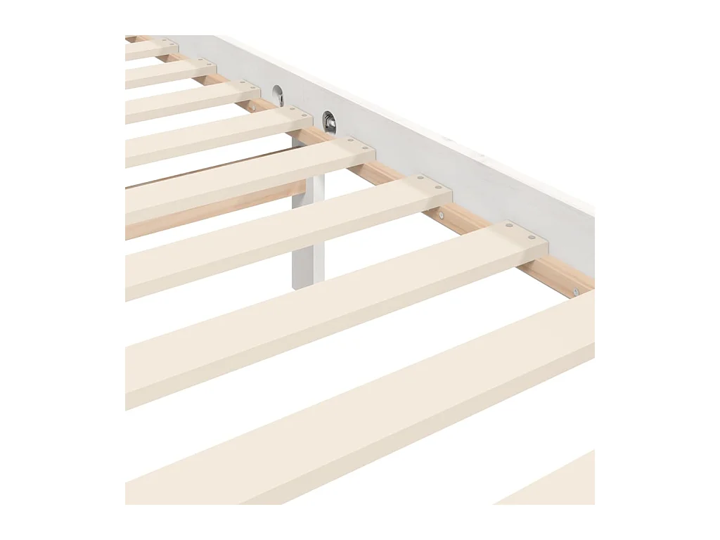 Giroletto con Testiera Bianco Small Double Legno Massello