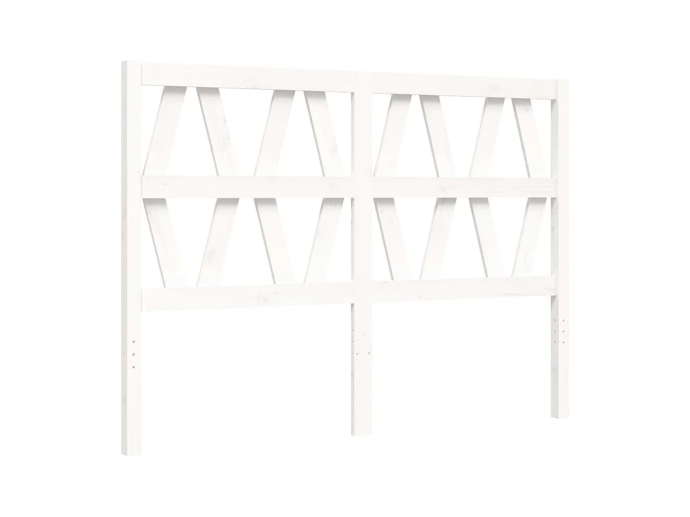 Giroletto con Testiera Bianco Small Double Legno Massello