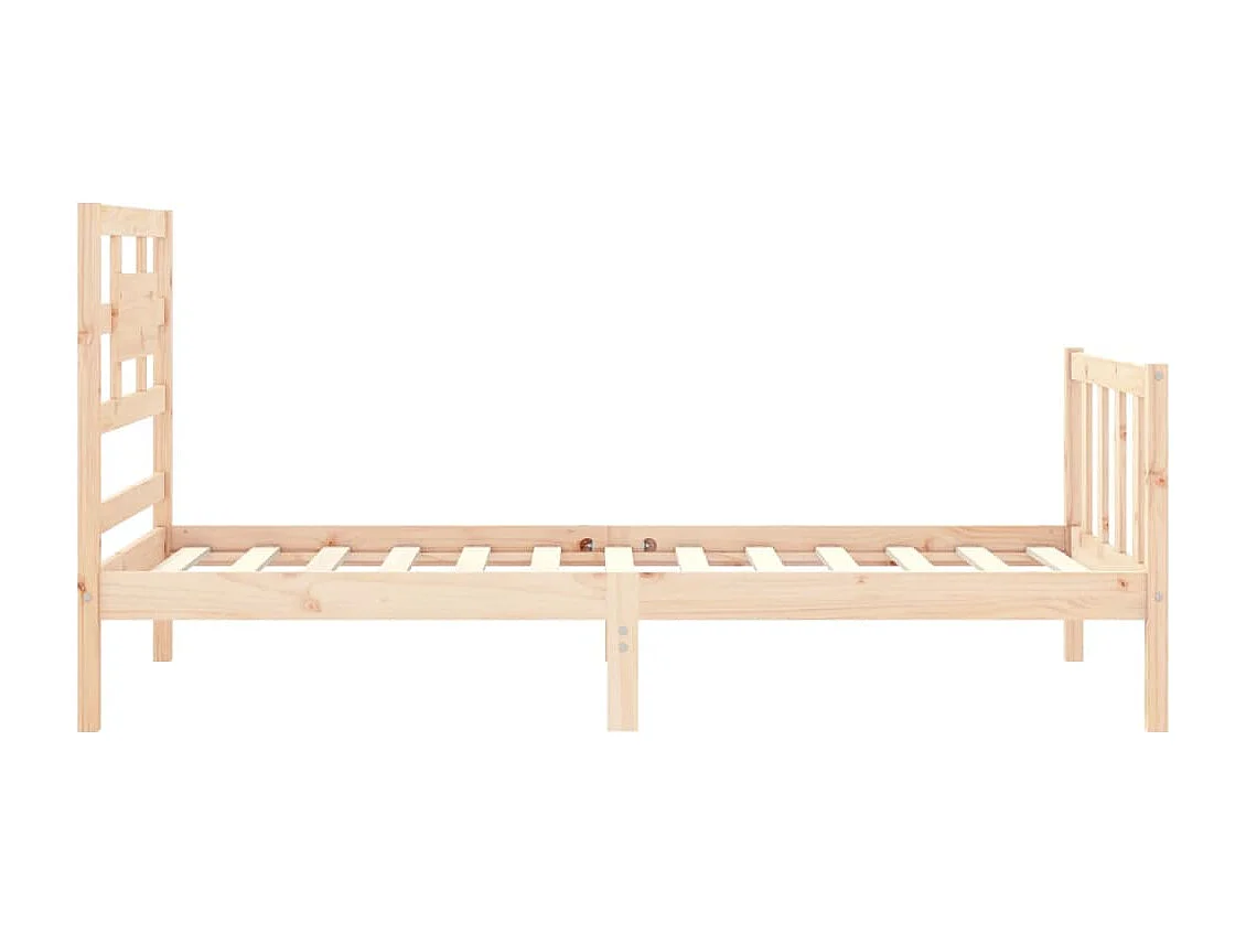 Cadre de lit sans matelas 90x200 cm bois de pin massif