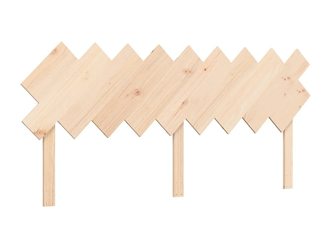 Bedframe met hoofdbord massief hout