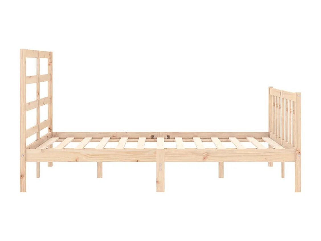 Cadre de lit sans matelas 140x190 cm bois de pin massif