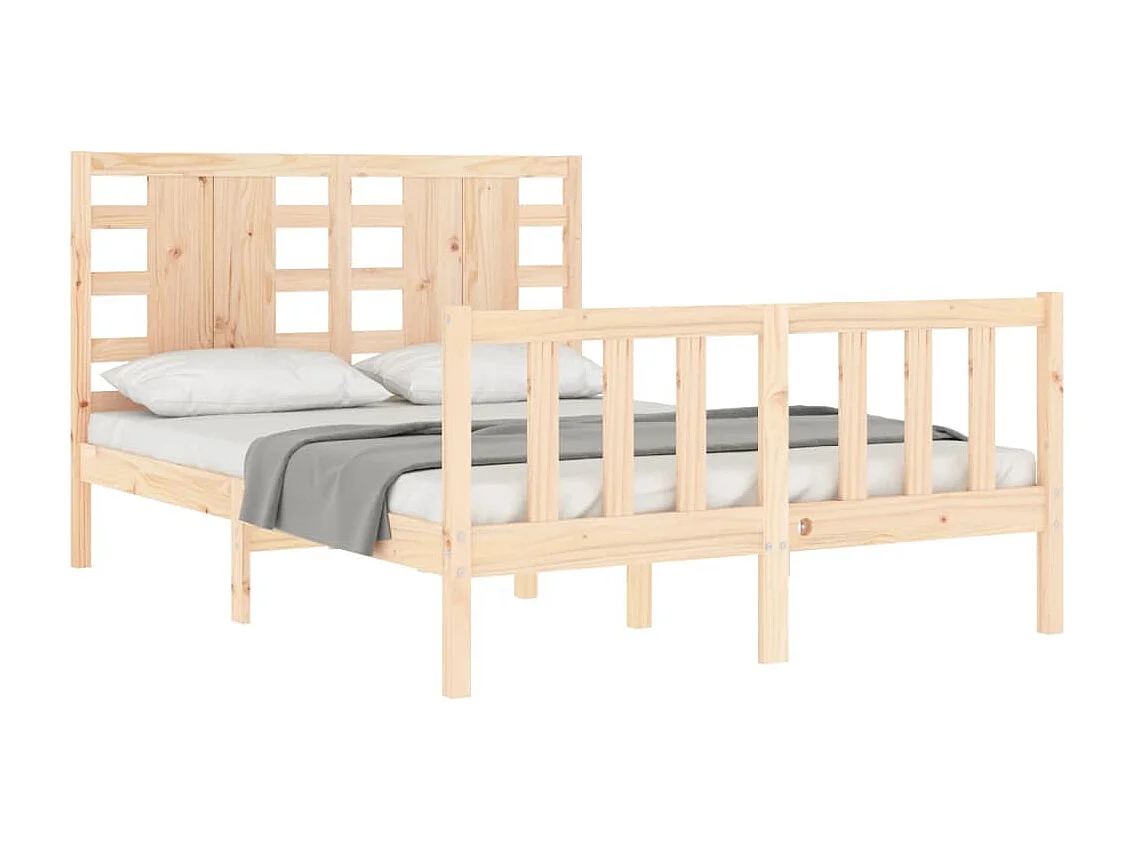 Cadre de lit sans matelas 120x200 cm bois de pin massif
