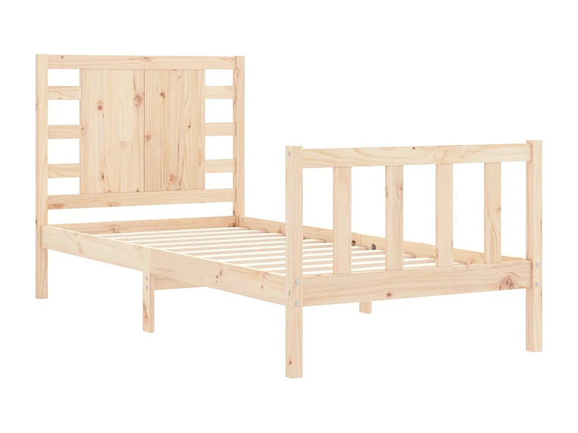 Cadre de lit sans matelas bois de pin massif