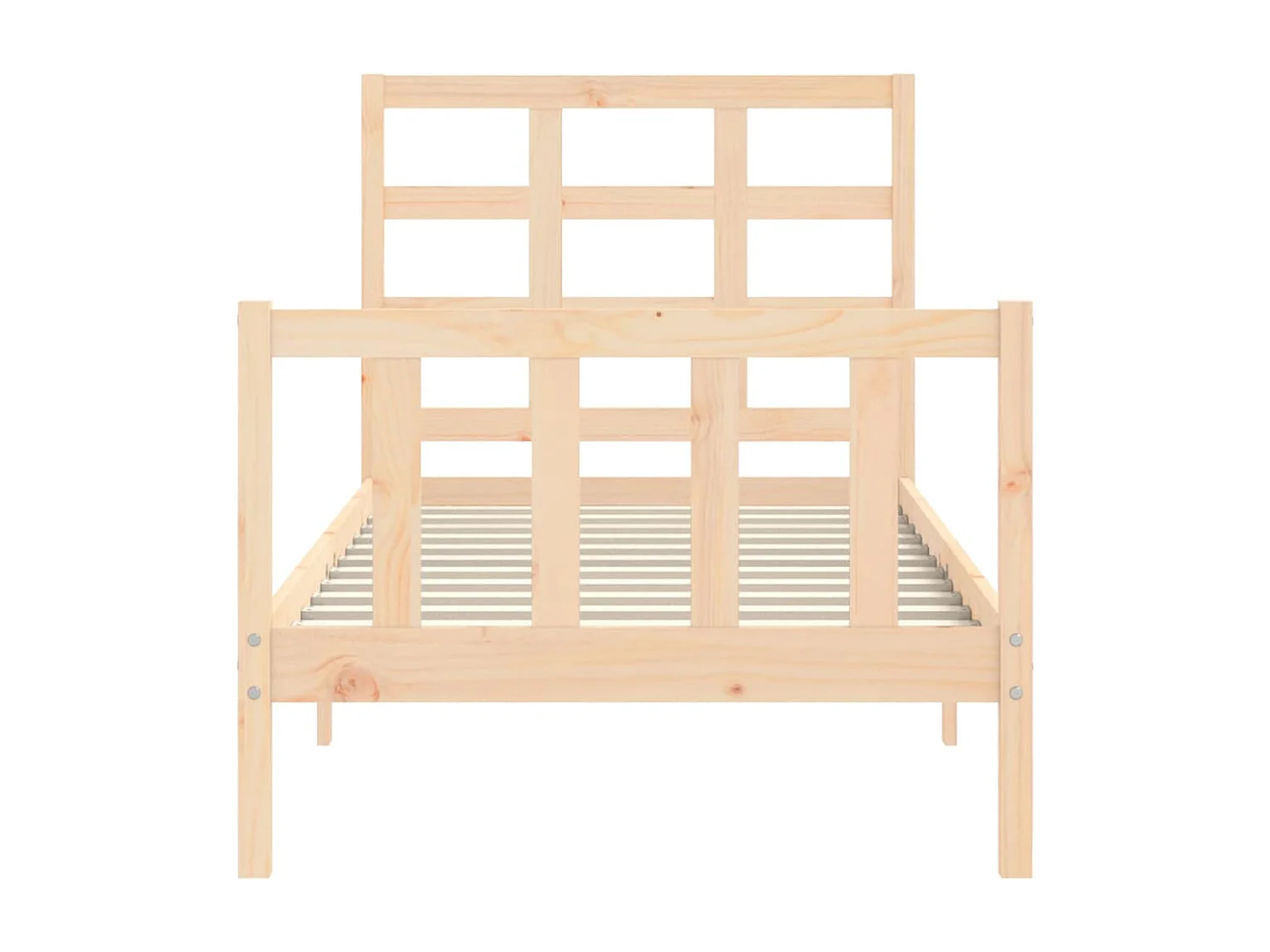 Cadre de lit sans matelas 90x200 cm bois de pin massif