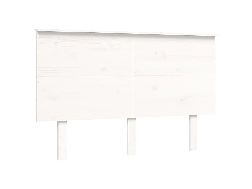 Massivholzbett ohne Matratze Weiß 140x200 cm Kiefernholz