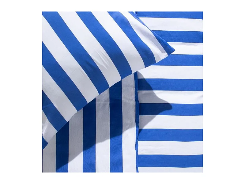 Parure de lit -  Summer Stripes - 240x220 cm - 2 personnes - coton imprimé rayé
