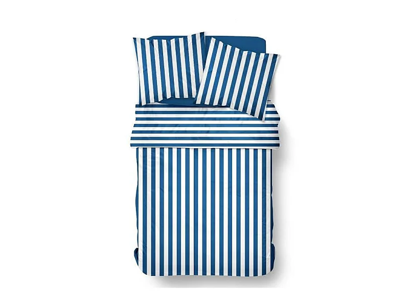 Parure de lit -  Summer Stripes - 240x220 cm - 2 personnes - coton imprimé rayé