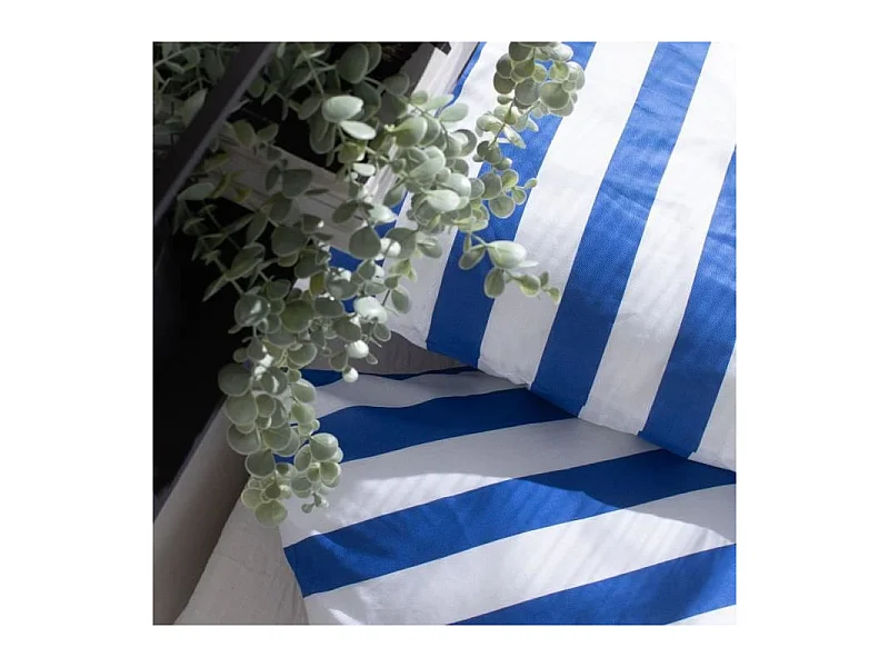 Parure de lit -  Summer Stripes - 240x220 cm - 2 personnes - coton imprimé rayé