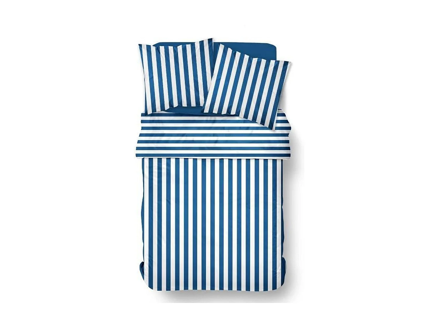 Parure de lit Summer Stripes - 240 x 220 cm - 2 personnes - coton imprimé rayé