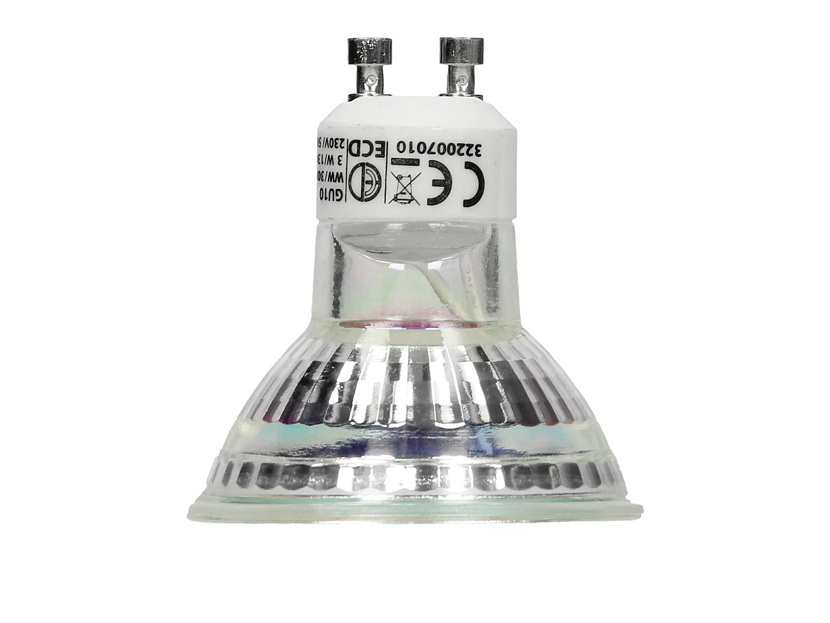 Lampadina spot 3W faretto da incasso illuminazione bulb GU10 44SMD bianco caldo