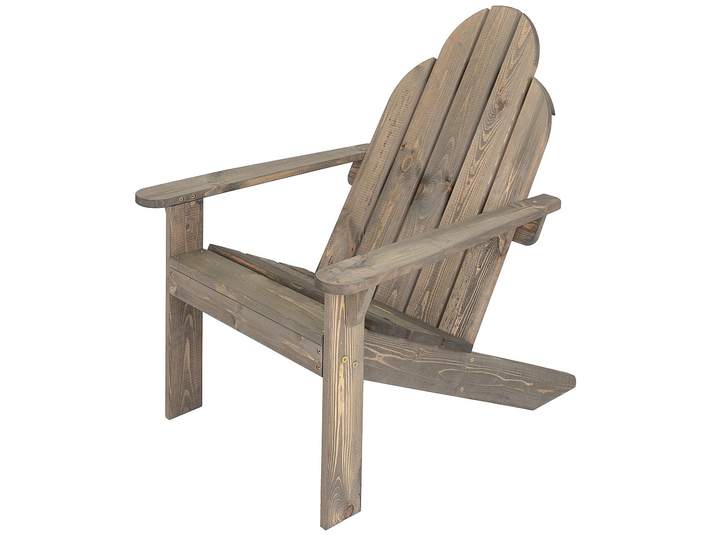 FANTASK Adirondack - Sedia Da Giardino In Legno Di Acacia, Fino A 160 Kg, Colore: Nero