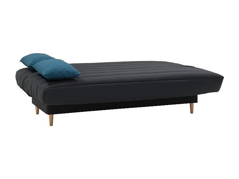 LIV Banquette clic clac 3 places - Tissu anthracite - Slyle scandinave - L 190 x P92 cm