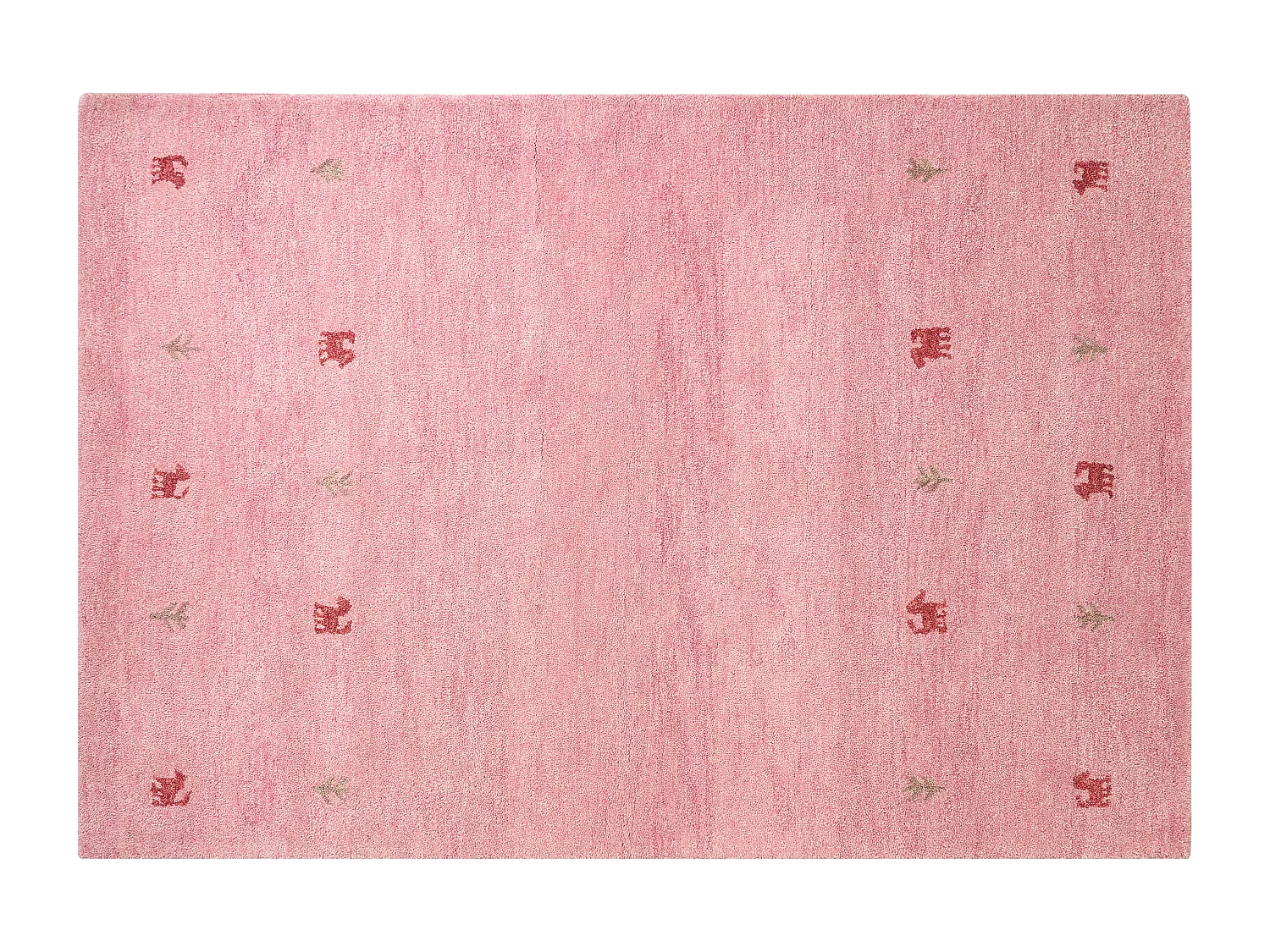 Tappeto Gabbeh lana rosa 140 x 200 cm YULAFI
