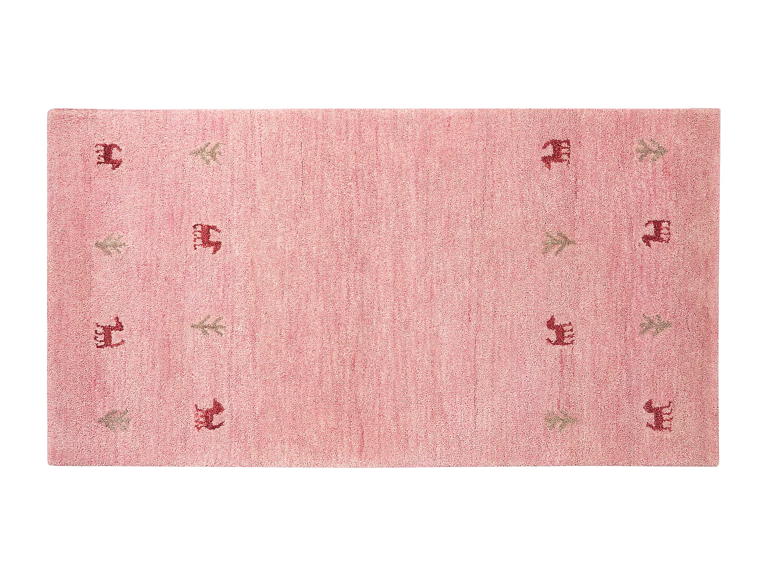 Tapis YULAFI Rose 80 x 150 cm Laine Tapis persan