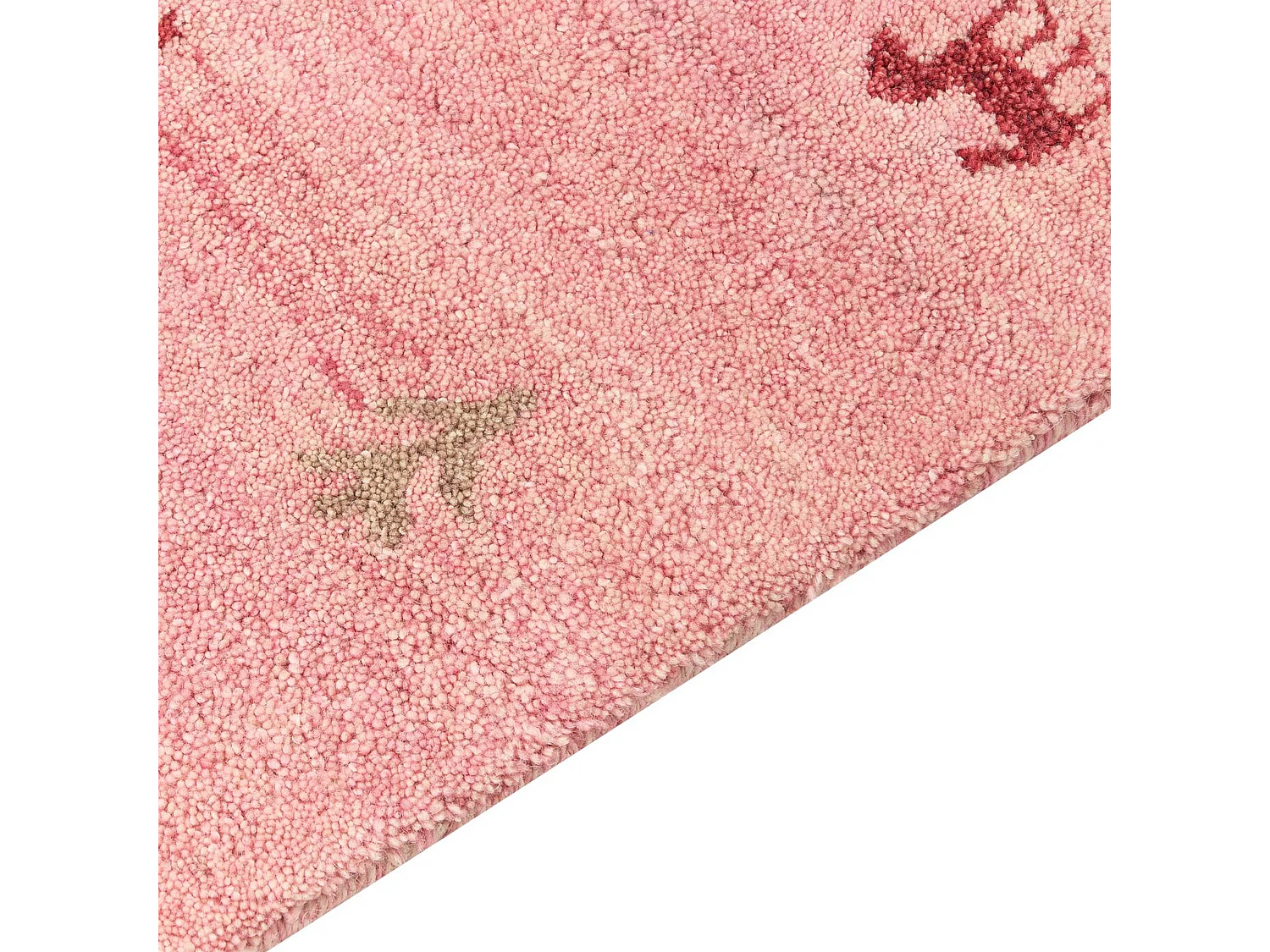 Tapis YULAFI Rose 80 x 150 cm Laine Tapis persan