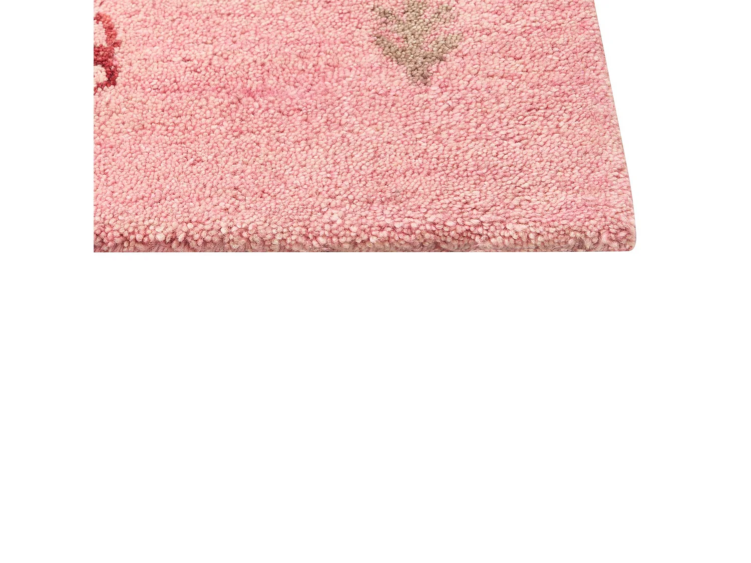 Tapis gabbeh en laine 200 x 300 cm rose YULAFI