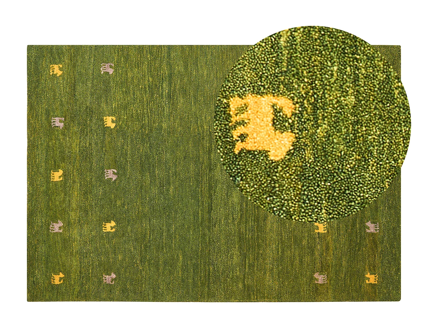 Tapis YULAFI Vert 140 x 200 cm Laine Tapis persan