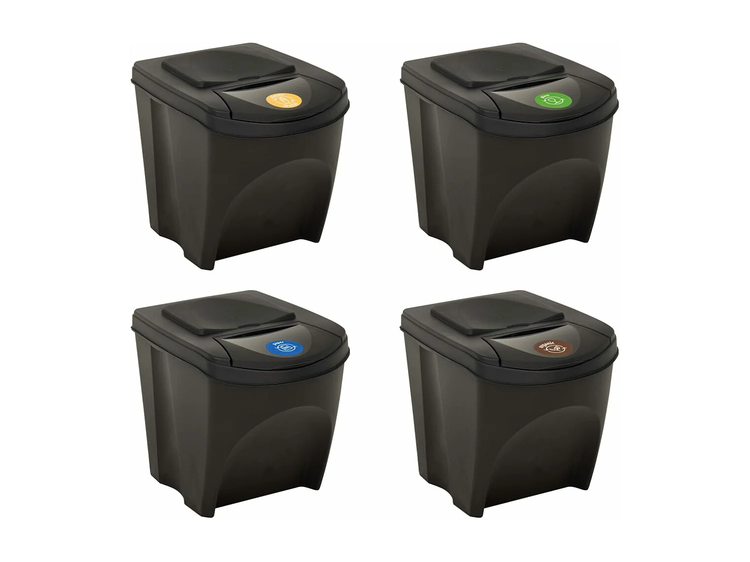 Pattumiere impilabili 4 pezzi antracite 100 litri 02_0006048