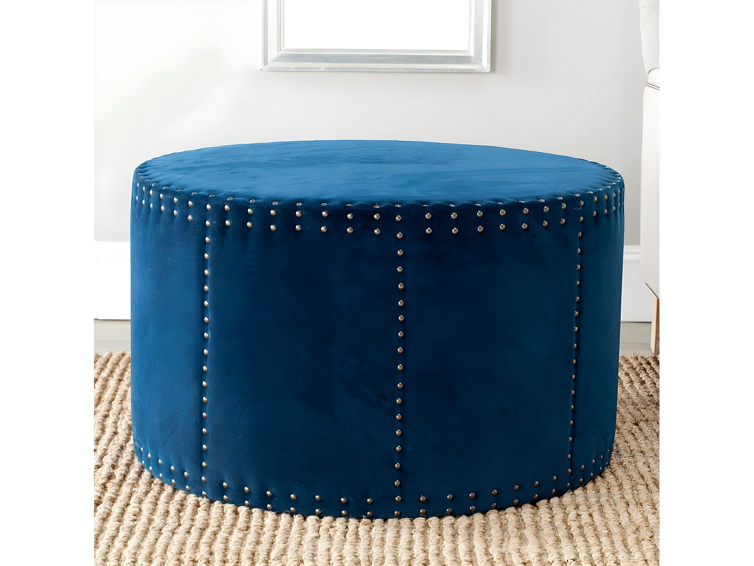 Banc & Ottomane Bleu marine 86 X 86 X 51.05 cm - Thalia