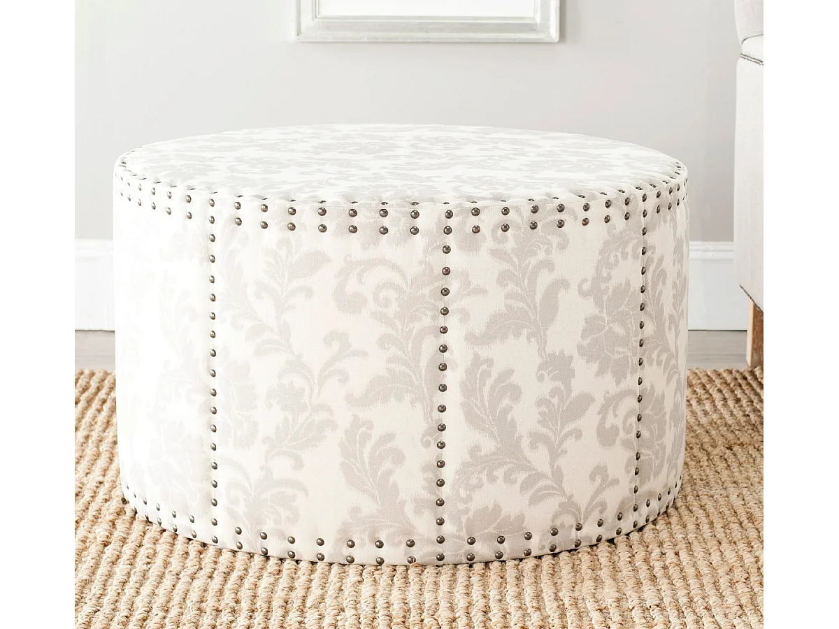 Banc & Ottomane Taupe & Beige 86 X 86 X 51.05 cm - Thalia