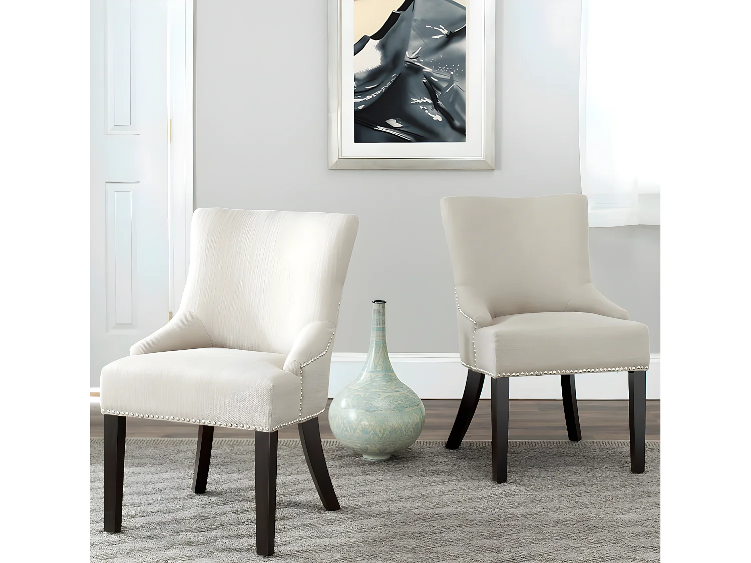 Lot de 2 chaise Beige 55 X 64 X 87.88 cm - Luanne