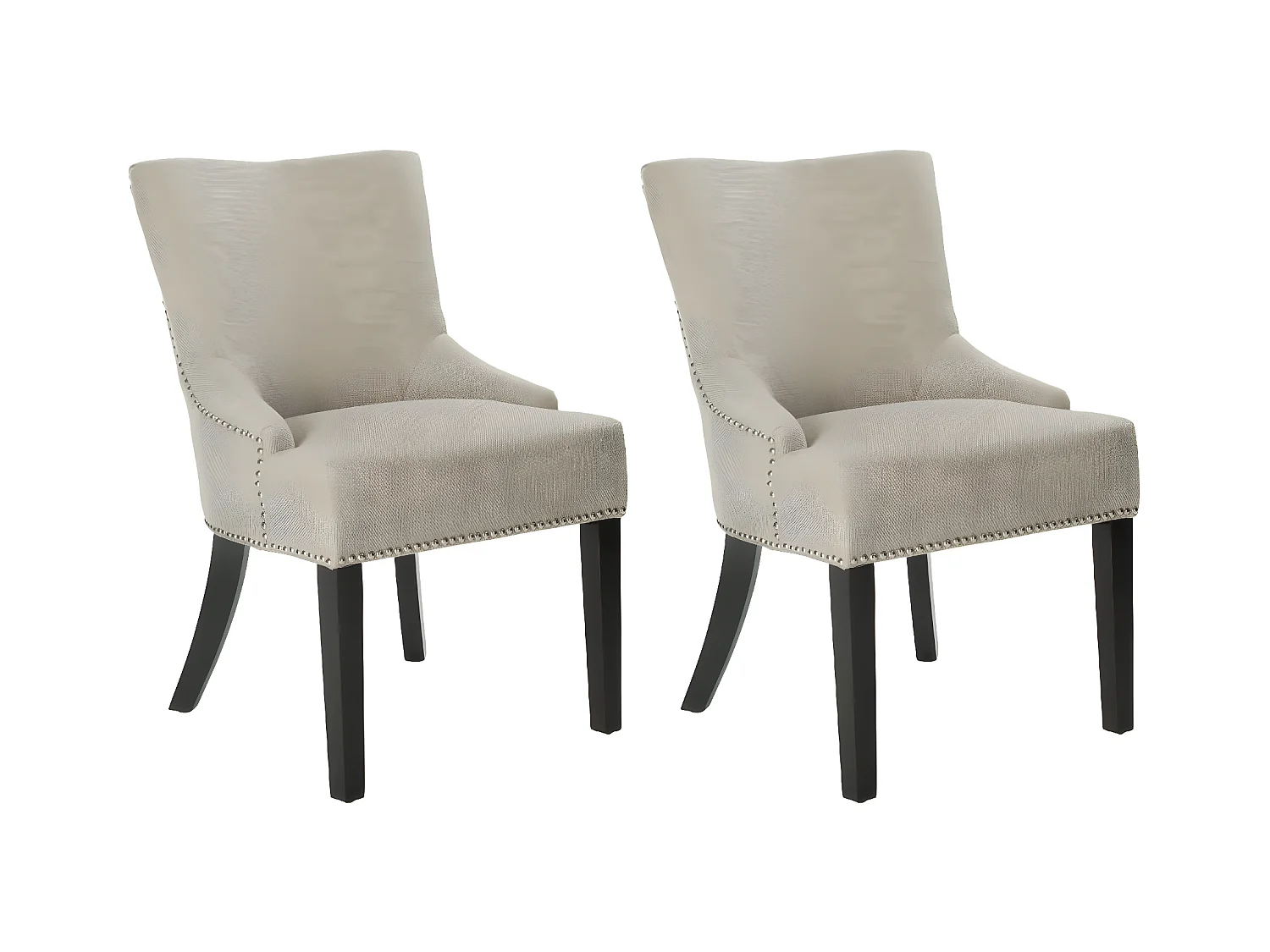 Lot de 2 chaise Beige 55 X 64 X 87.88 cm - Luanne