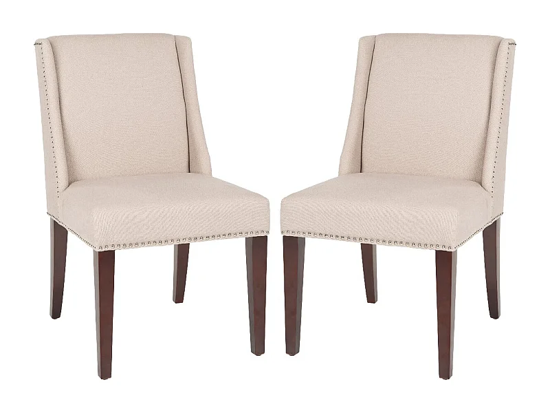 Lot de 2 chaise Taupe 55 X 66 X 101.09 cm - Alison