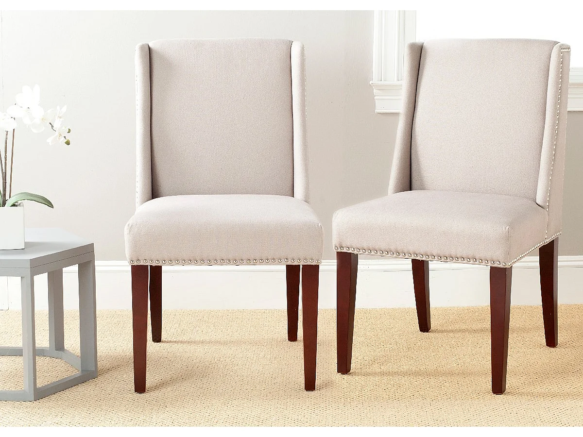 Lot de 2 chaise Taupe 55 X 66 X 101.09 cm - Alison