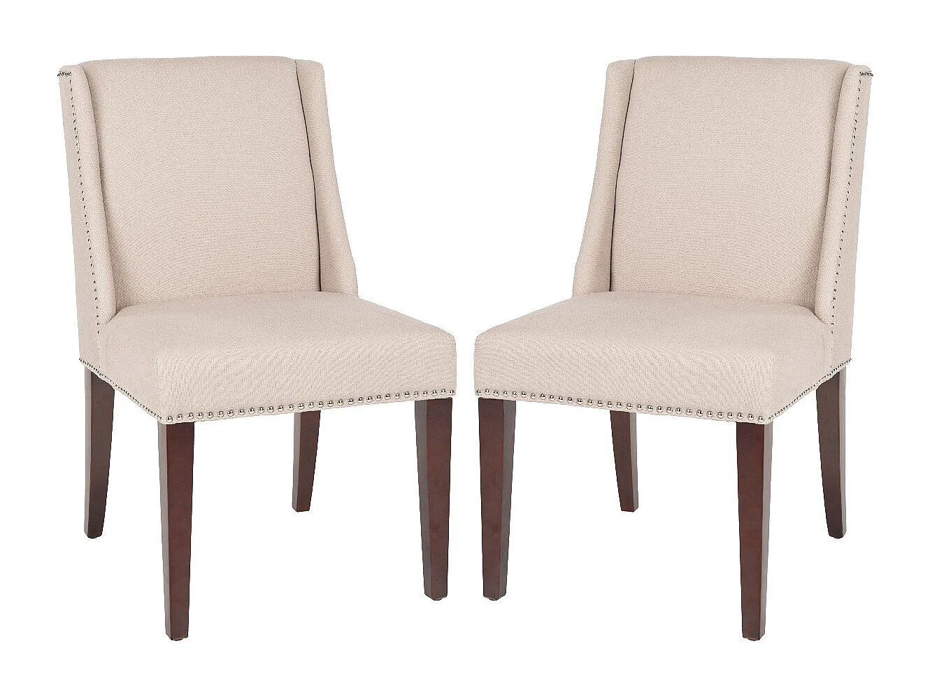 Lot de 2 chaise Taupe 55 X 66 X 101.09 cm - Alison