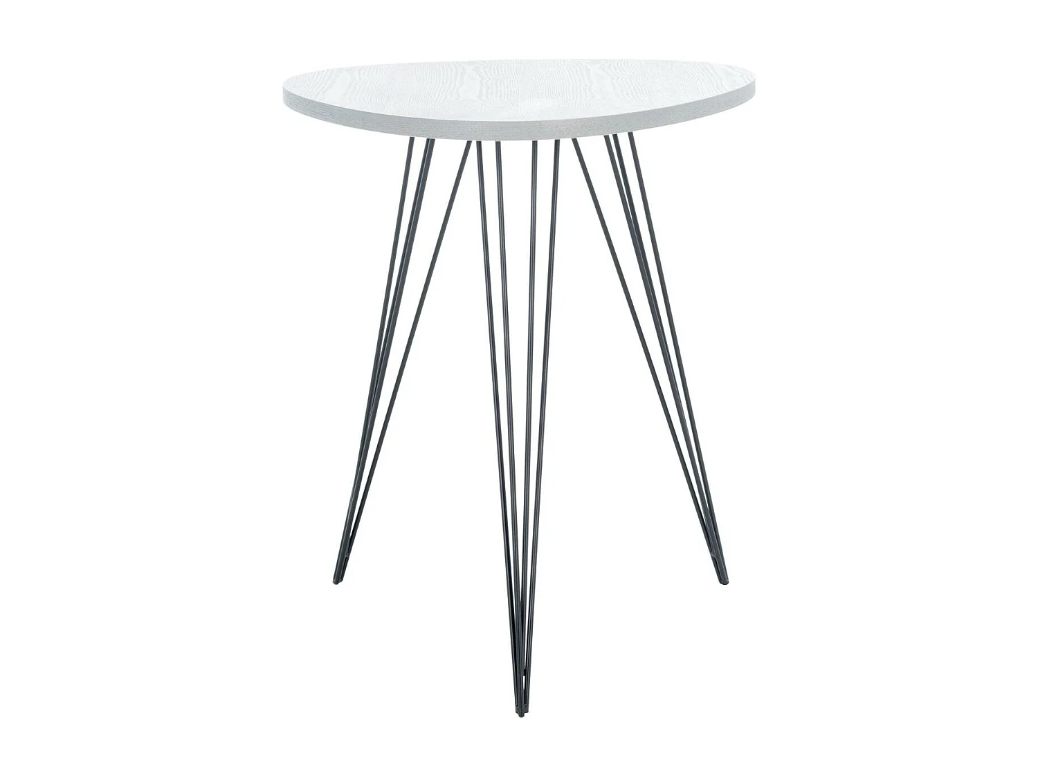Table d'appoint Gris et noir 50 X 50 X 59.94 cm - Dosia