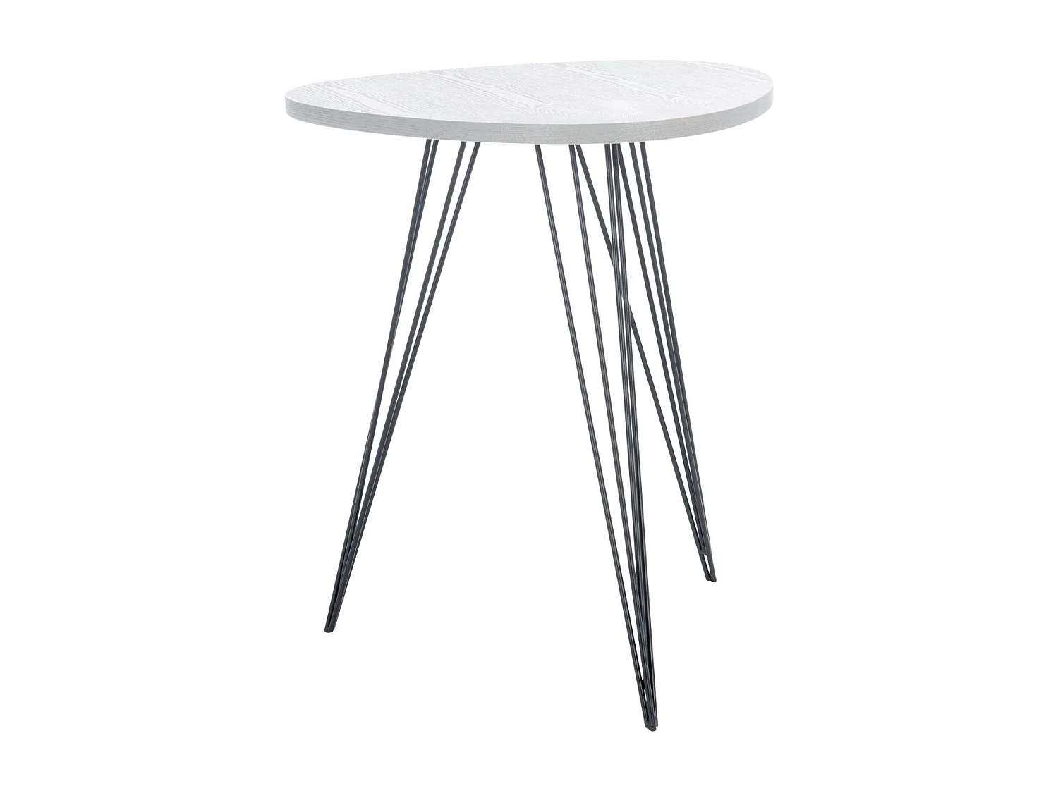 Table d'appoint Gris et noir 50 X 50 X 59.94 cm - Dosia