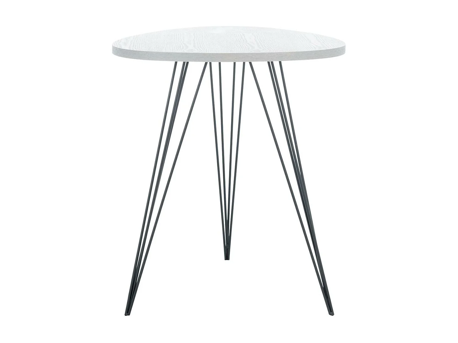Table d'appoint Gris et noir 50 X 50 X 59.94 cm - Dosia