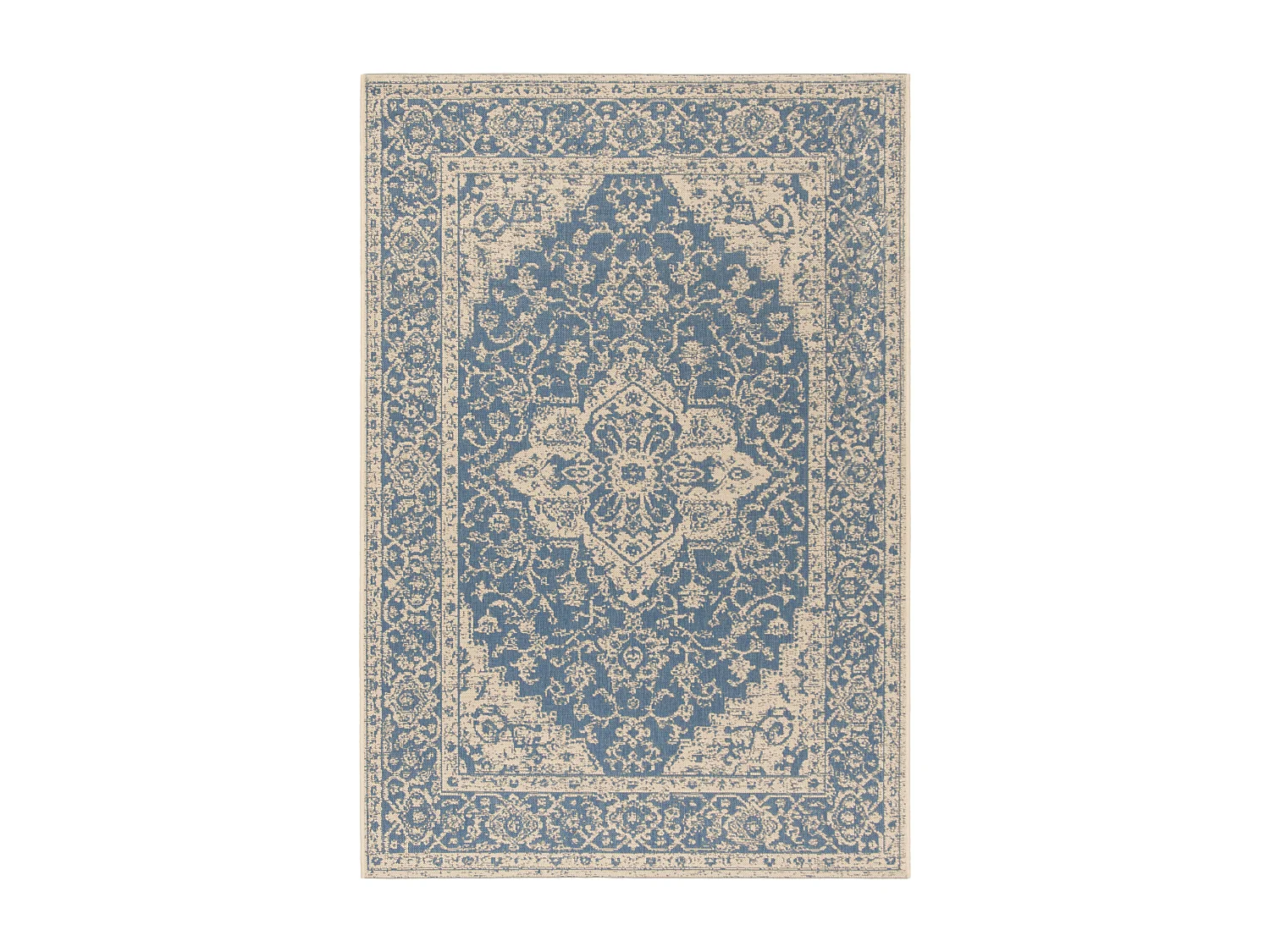 Tapis Bleu/Neutre 91 X 152 cm - Sardinia