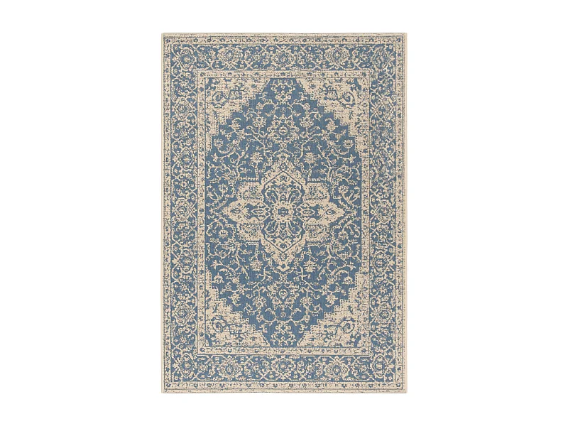 Tapis Bleu/Neutre 91 X 152 cm - Sardinia