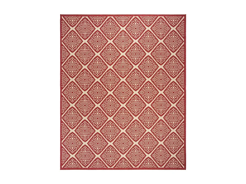 Tapis Rouge/Neutre 122 X 183 cm - Salina