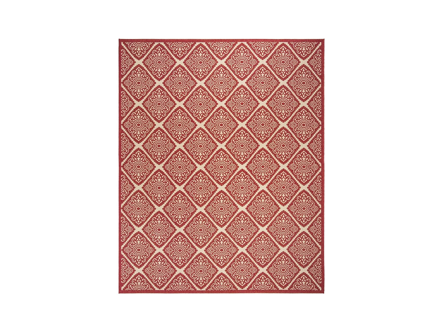 Tapis Rouge/Neutre 122 X 183 cm - Salina