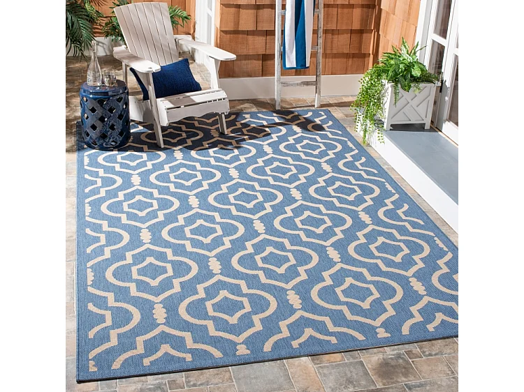 Tapis Bleu/Neutre 160 X 231 cm - Mykonos