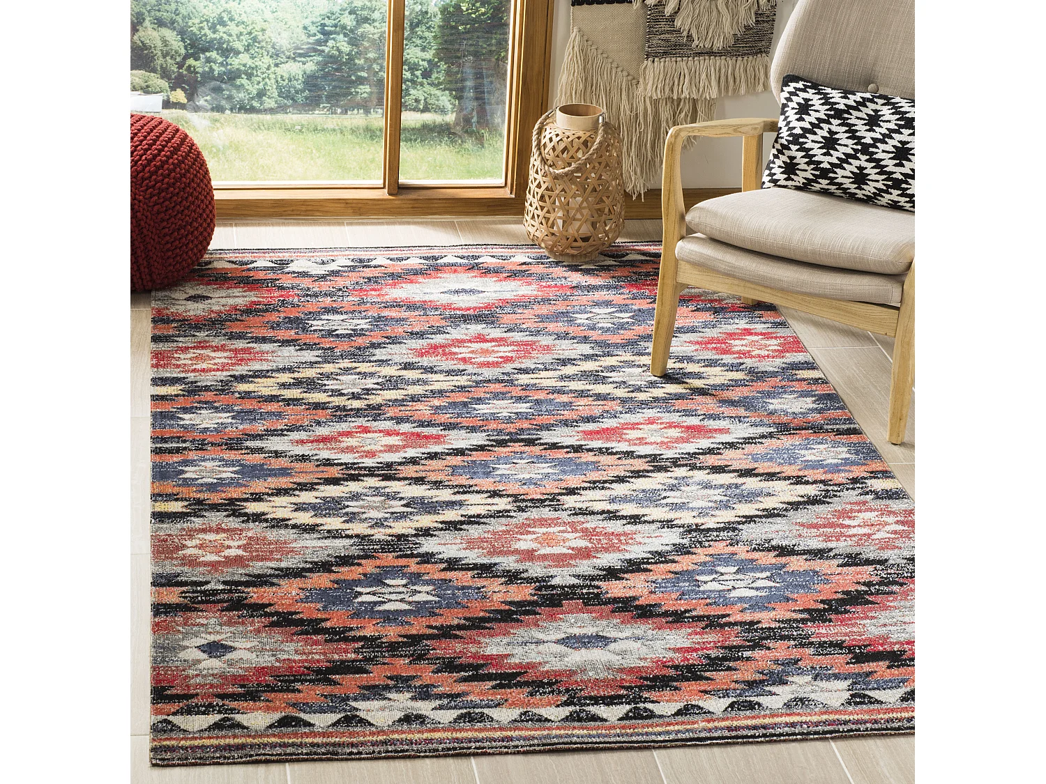 Tapis Marron/Multicolore 122 X 183 cm - Torianna