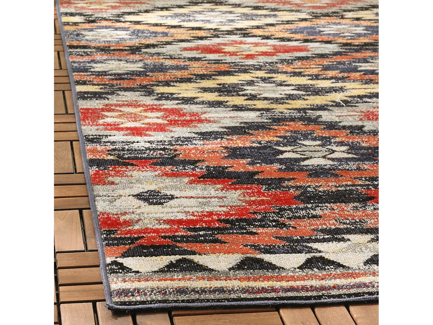 Tapis Marron/Multicolore 122 X 183 cm - Torianna