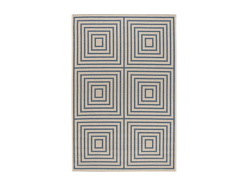 Tapis Neutre/Bleu 122 X 183 cm - Ravello