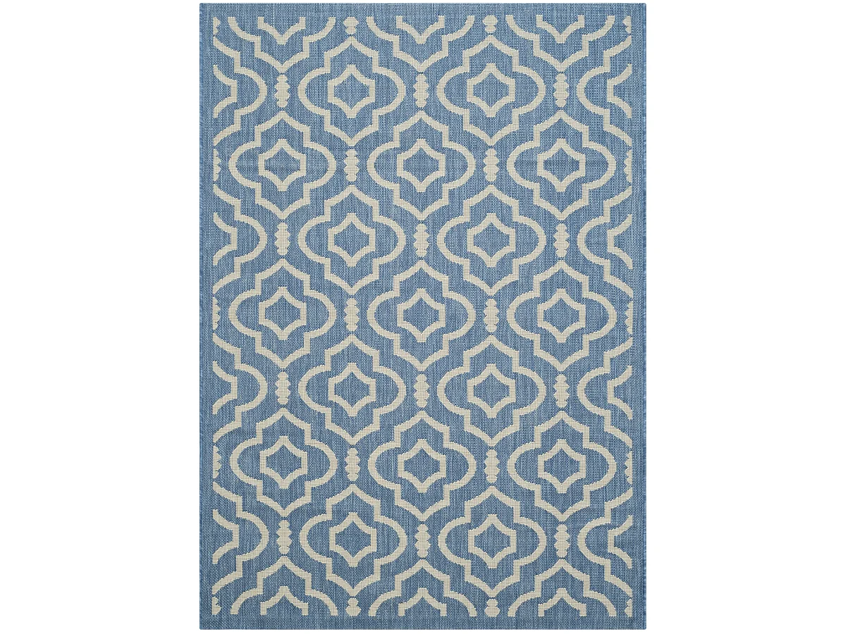 Tapis Bleu/Beige 122 x 170 cm - Mykonos