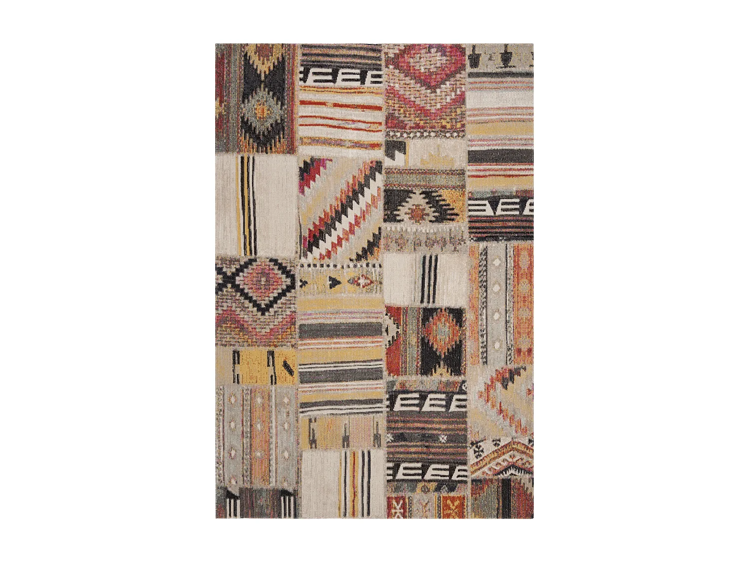 Tapis Neutre/Multicolore 155 X 229 cm - Leighton